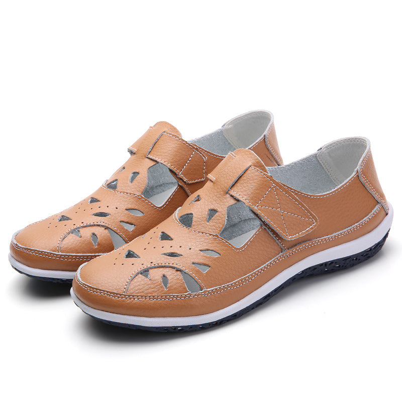 Retro Soft Soled Hollow Sandals